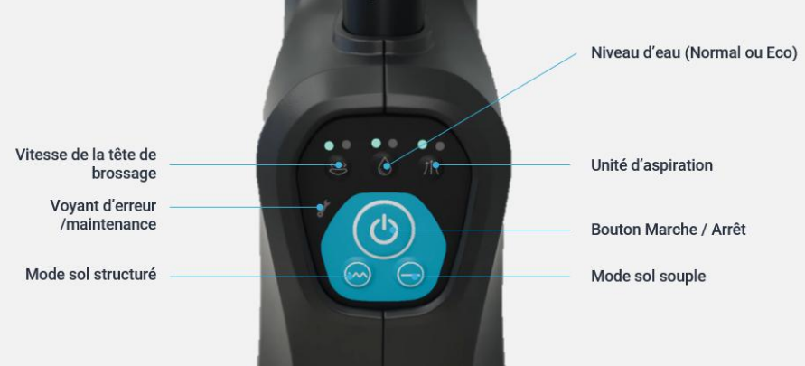 Panneau de commande la micro auto-laveuse idéale pour petits espaces Nilfisk Dryft