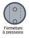 Fermeture à boutons LMA