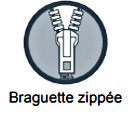 braguette zippée