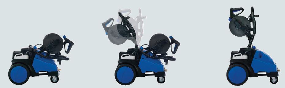 Poignée réglable et rabattable du nettoyeur haute pression eau froide Nilfisk MC6P-180/1300 FA XT